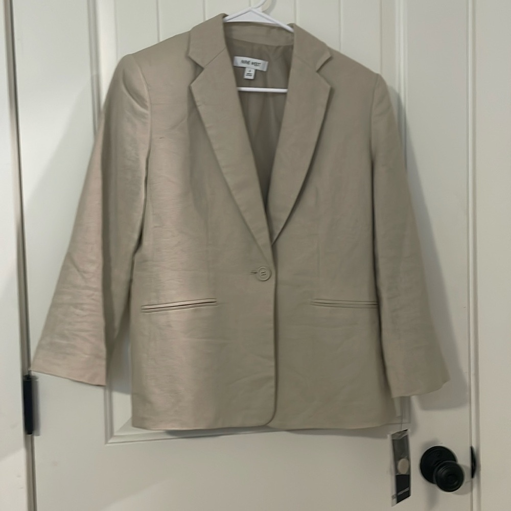 NWT Nine West linen blazer size small